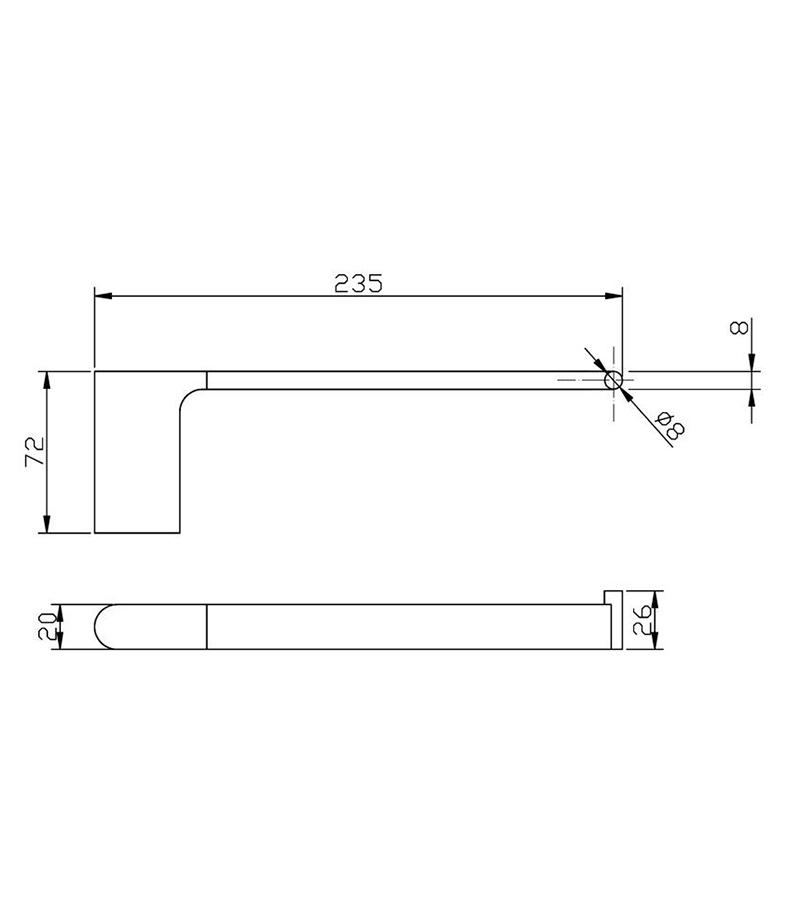 Specification For Cora Towel Bar