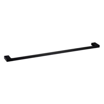 Eden Single Towel Rail - Matt Black