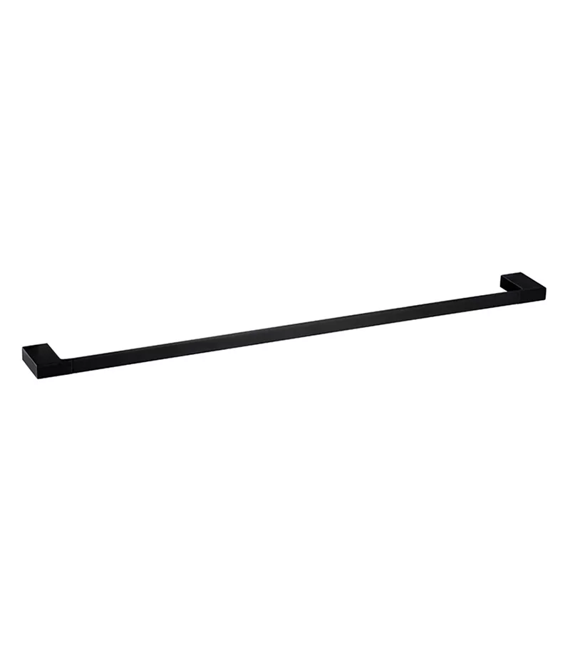 Eden Single Towel Rail - Matt Black