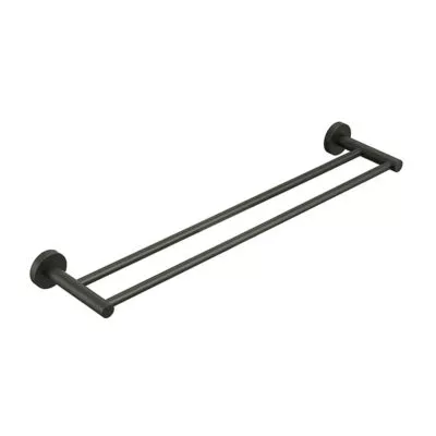 Opus Double Towel Rail - Gunmetal