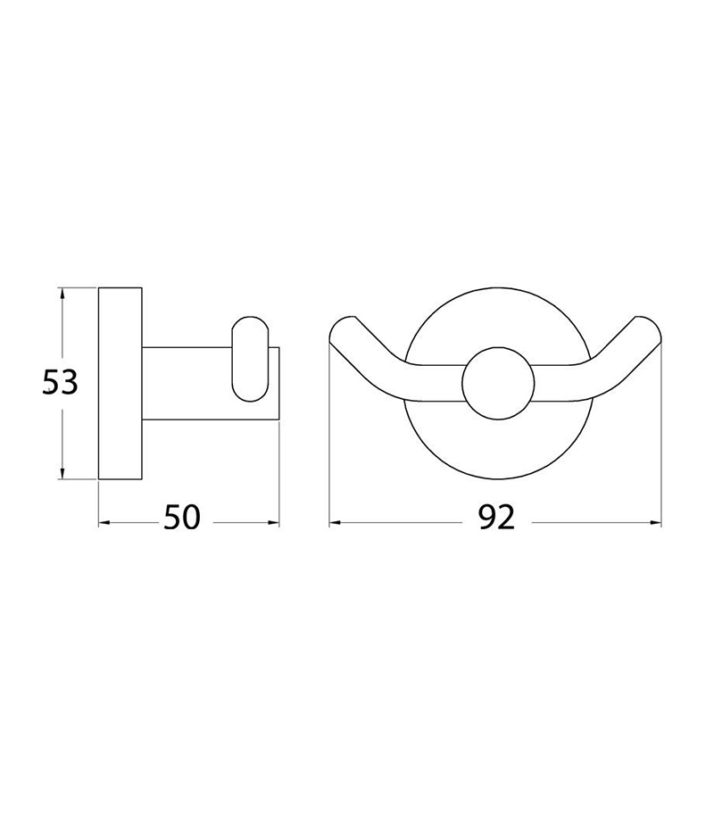 Specification For Opus Double Robe Hook