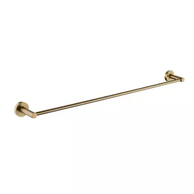 Pentro Single Towel Rail - Brushed Yellow Gold