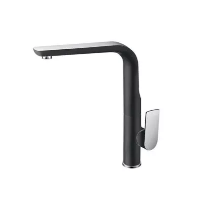 Luxus Matt Black Sink Mixer Swivel Head