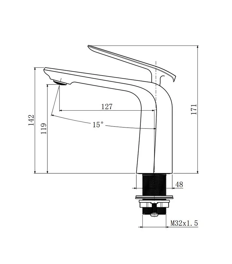 Specification For Esperia Basin Mixer