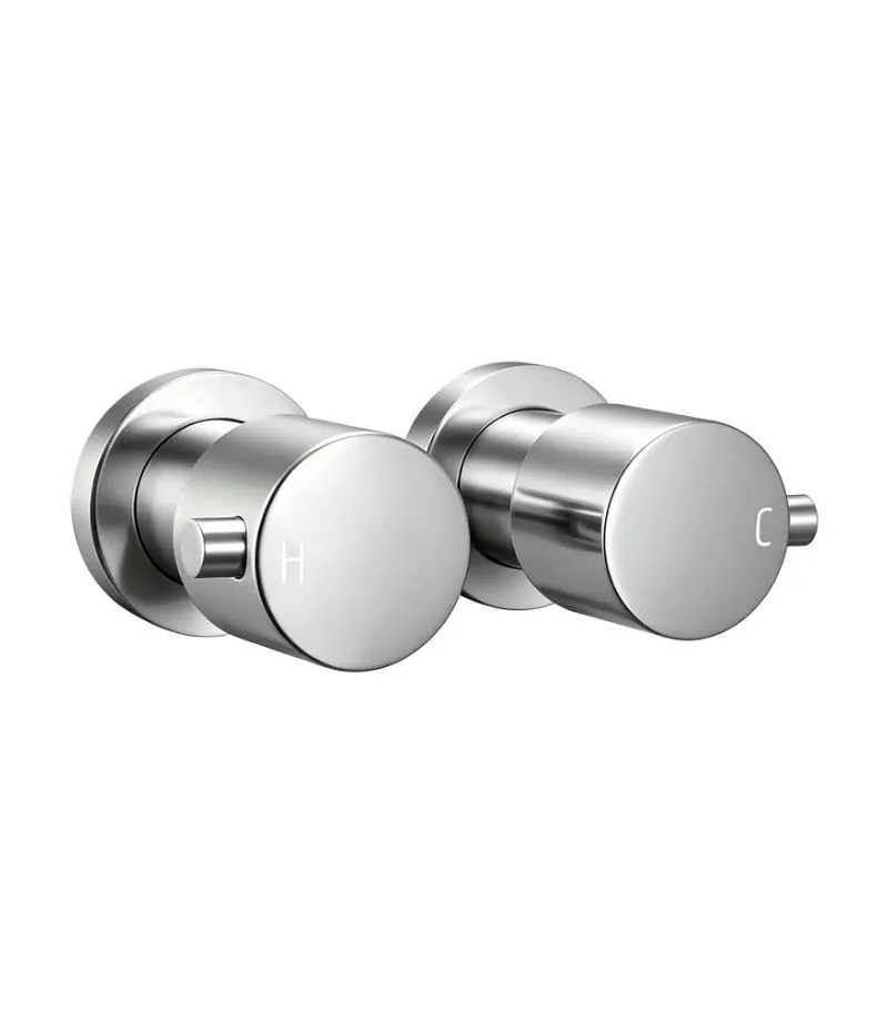 Aqua Brass Wall Top Assembly - Brushed Nickel