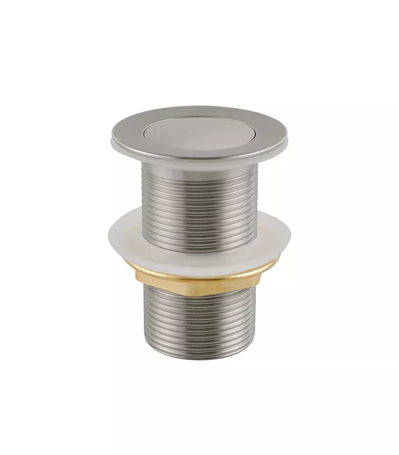 Aqua 32/40mm Pop Up Basin Waste With No Overflow - Brushed Nickel