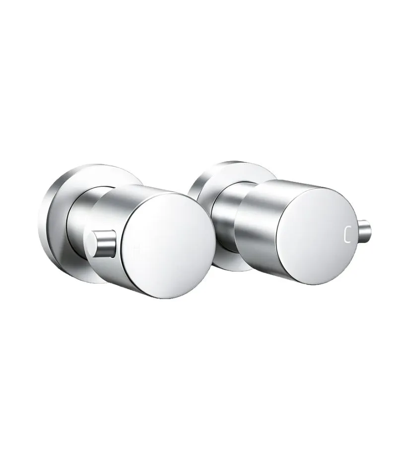 Aqua Brass Wall Top Assembly - Chrome