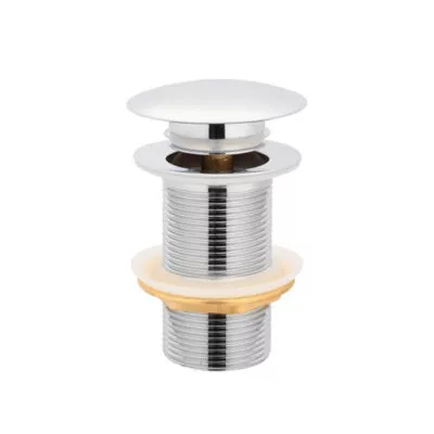 Aqua 32/40mm Mushroom Basin Pop Up Waste With No Overflow - Chrome