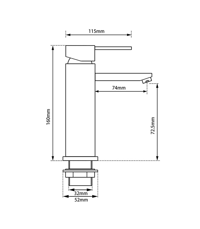 Specification For Opus Basin Mixer