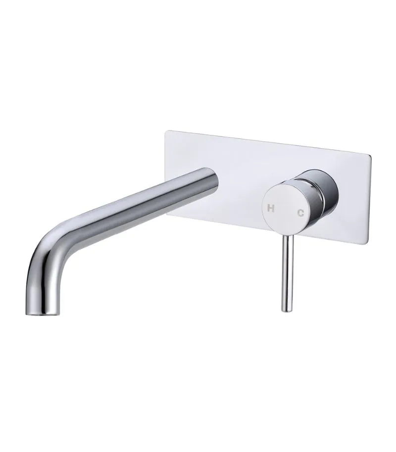 Lucid Brass Basin/Bath Mixer - Chrome