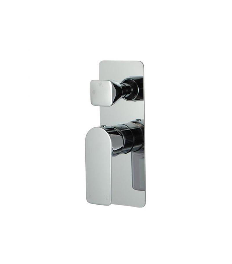 Luxus Chrome Wall Mixer With Diverter