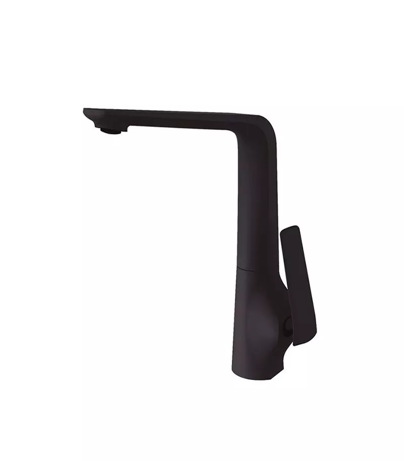 Esperia Matt Black Tall Sink Mixer Swivel Head