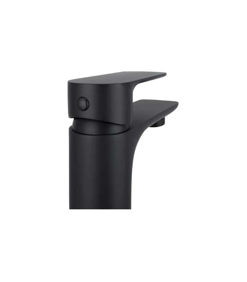 Luxus Basin Mixer - Matt Black Back Luxus Basin Mixer - Matt Black Back