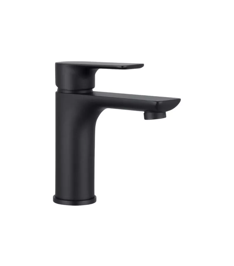 Luxus Short Basin Mixer - Matt Black