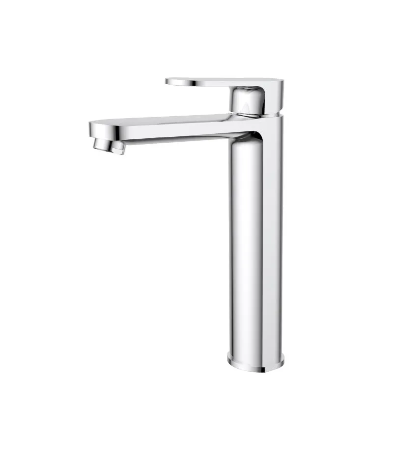 Cora Brass Tall Basin Mixer - Chrome