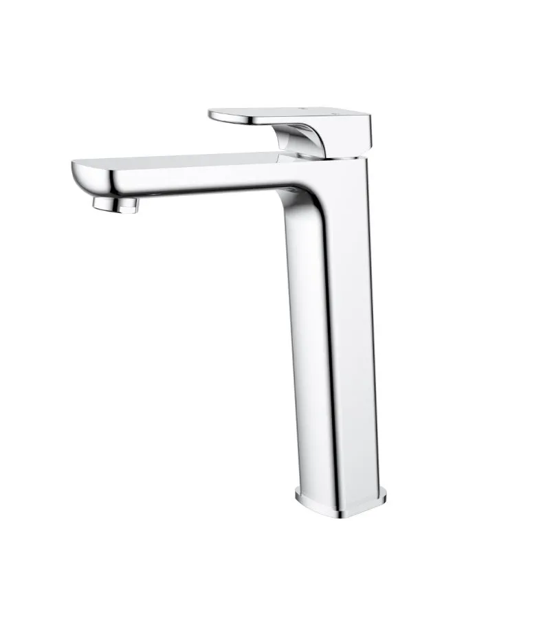 Eden Brass Tall Basin Mixer - Chrome