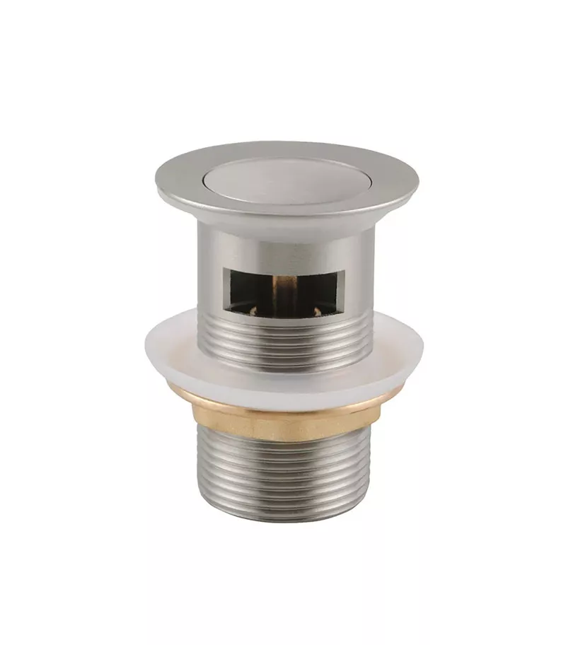 Aqua 32/40mm Pop Up Basin Waste With Overflow - Brushed Nickel