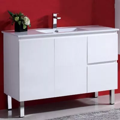 Reno 3 Ceramic Top 1200mm MDF Freestanding Vanity With Legs