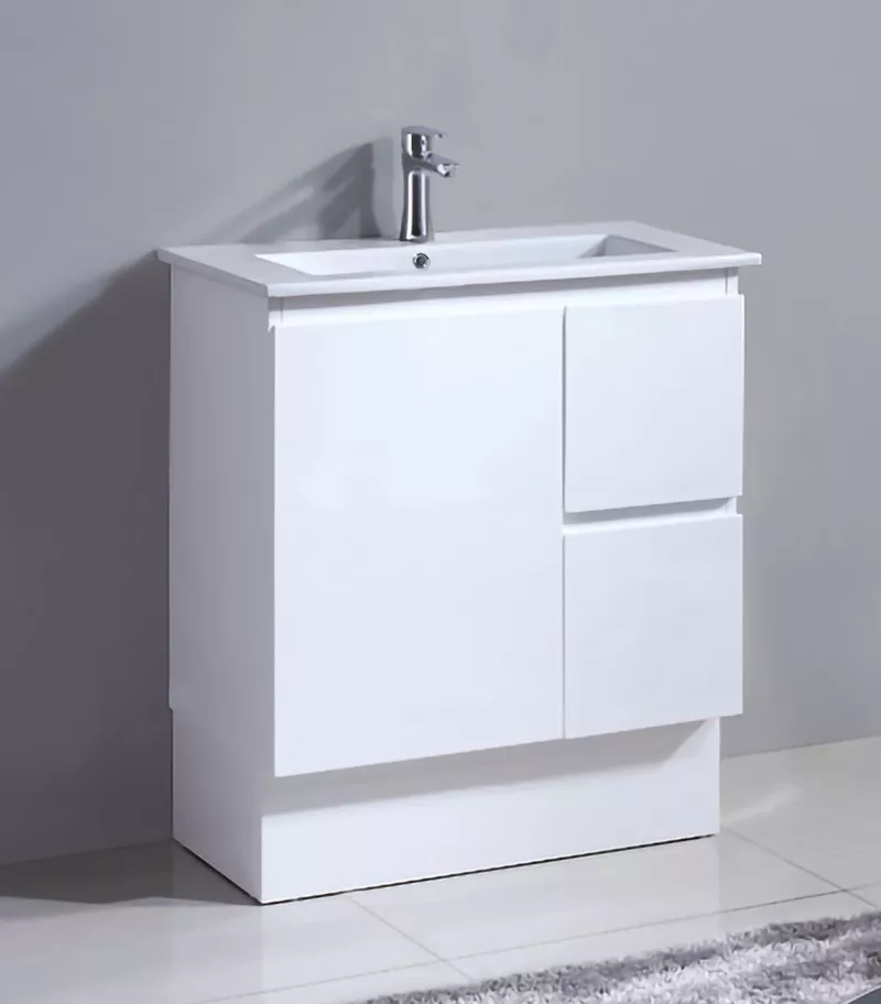 750mm x 360mm x 830mm Reno 1 Narrow Ceramic Top Vanity Legs or Kickboard RW154-750