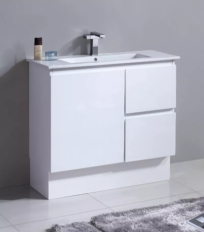 900mm x 360mm x 830mm Reno 1 Narrow Ceramic Top Vanity Legs or Kickboard RW154-900