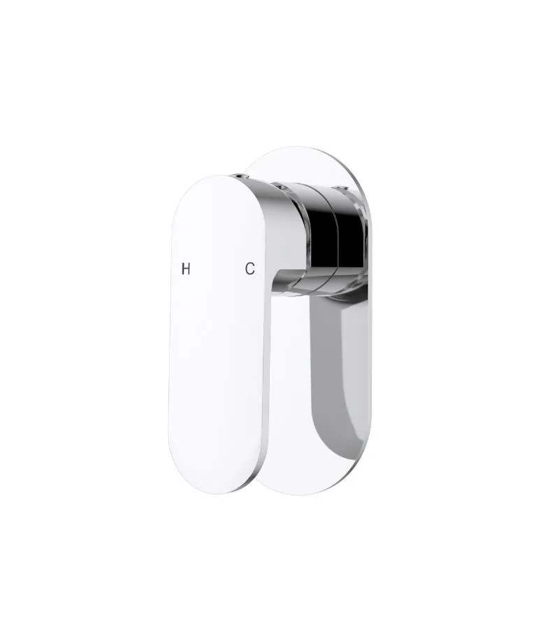 Cora Brass Wall Mixer - Chrome