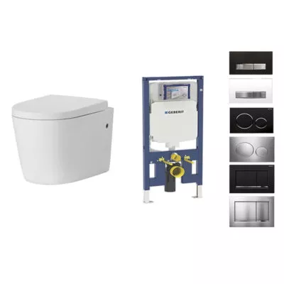 Reno 302 Geberit Cistern Rimless Flush Wall Hung Toilet