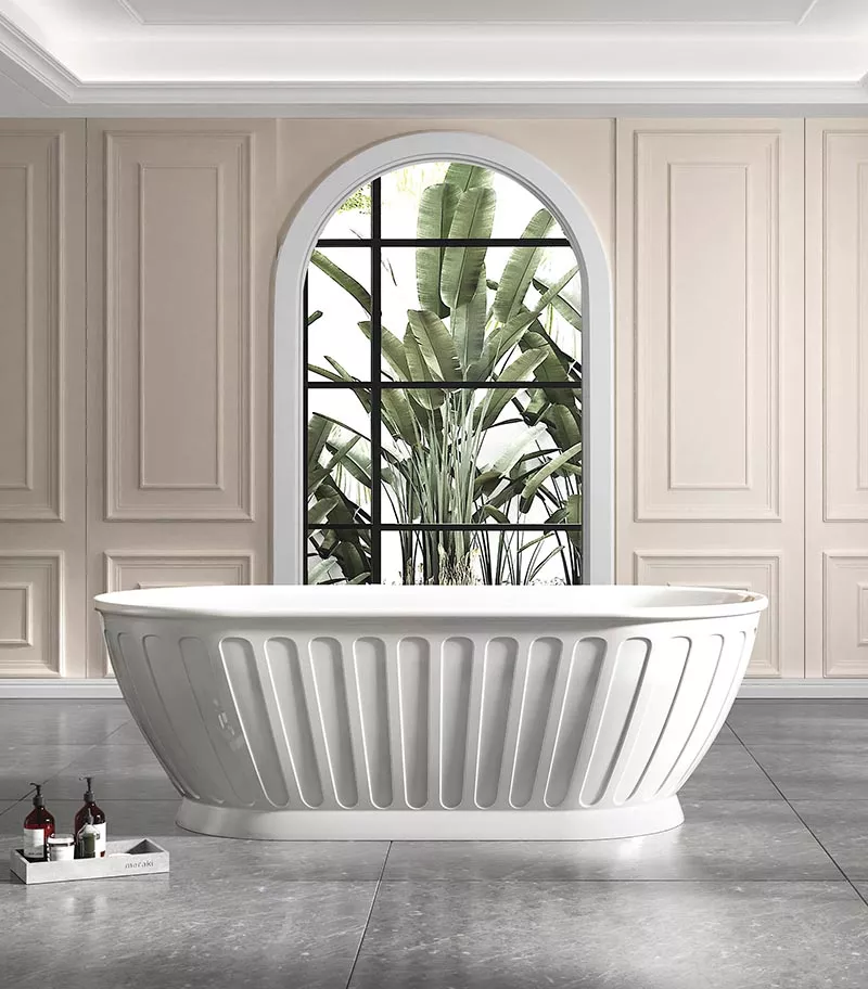 Kensington Federation Freestanding Bath - Gloss White