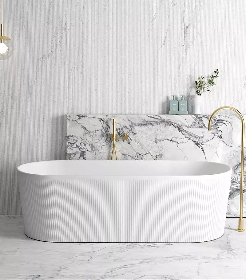 Noosa Freestanding Bath - Matt White