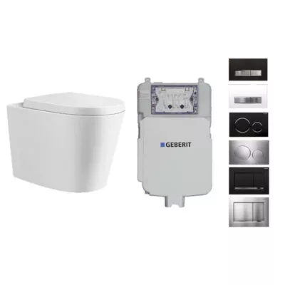 Reno 102 Geberit In Wall Cistern Rimless Flush Floor Pan Toilet