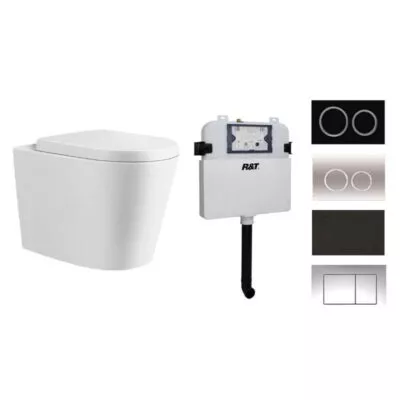 Reno 102 R&T In Wall Cistern Floor Pan Toilet