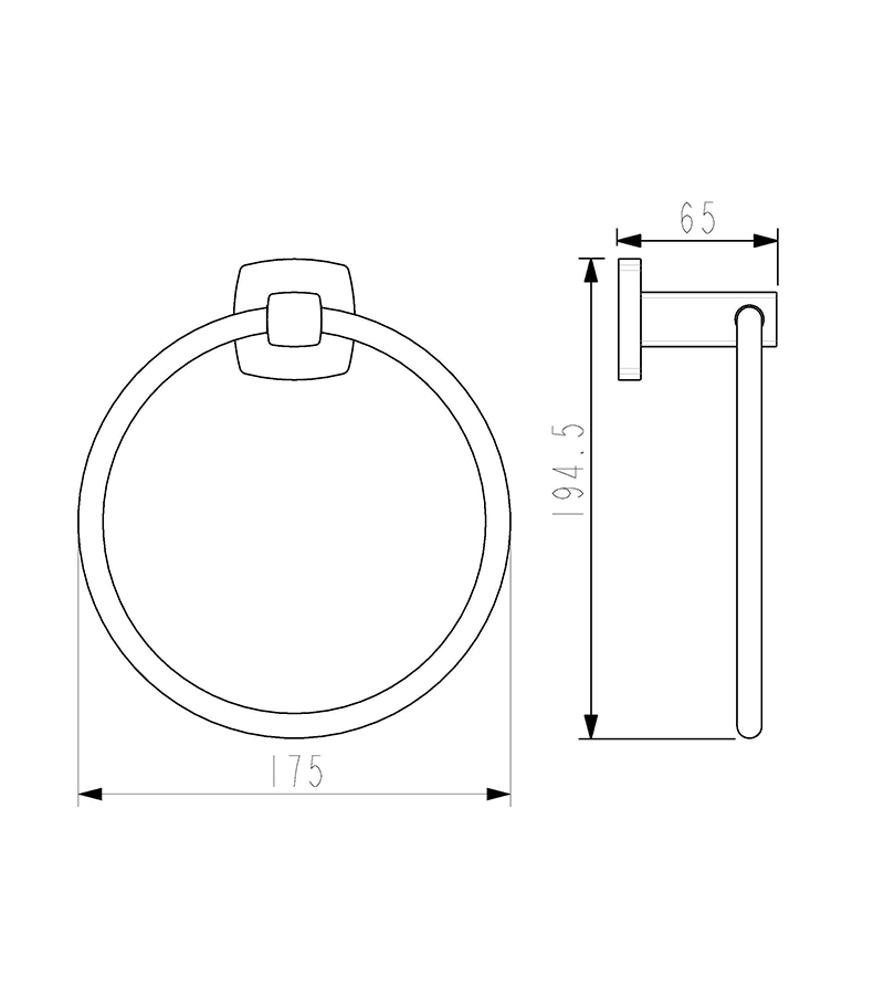 Specification For Luxus Towel Ring