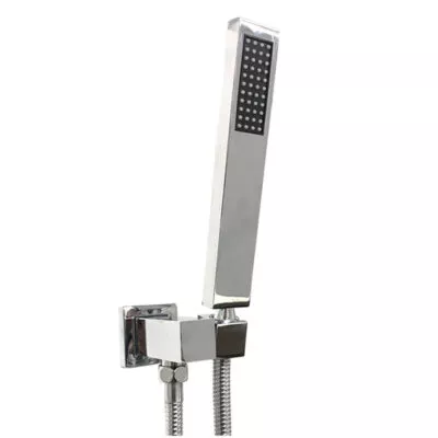 Square Chrome Handheld Shower