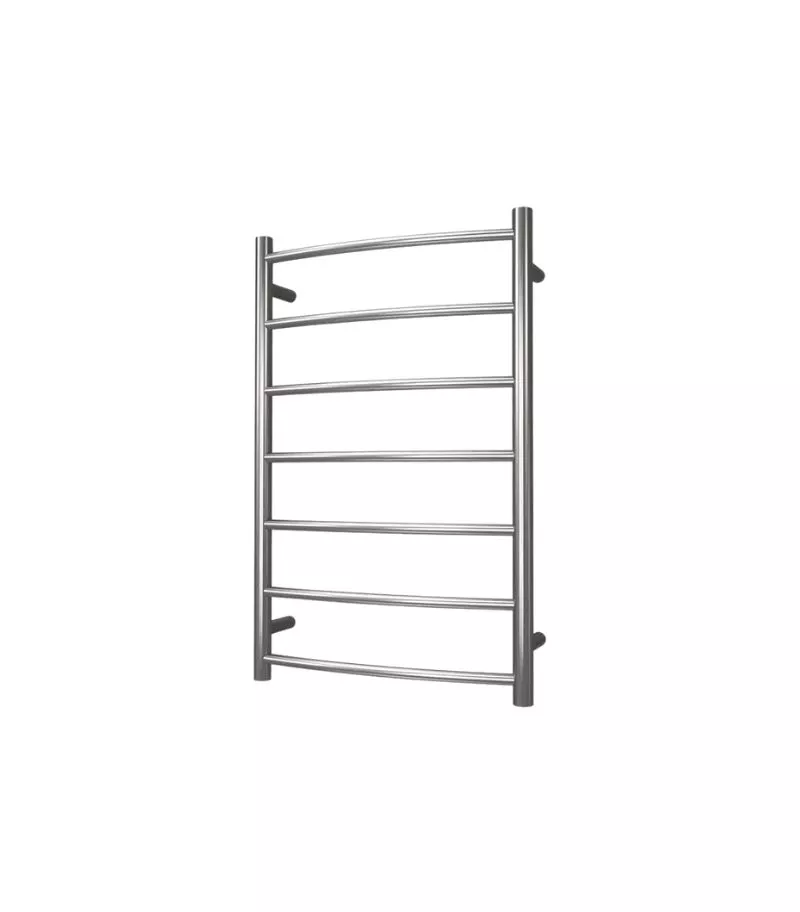 Round & Curved Towel Rack 7 Bars - Chrome
