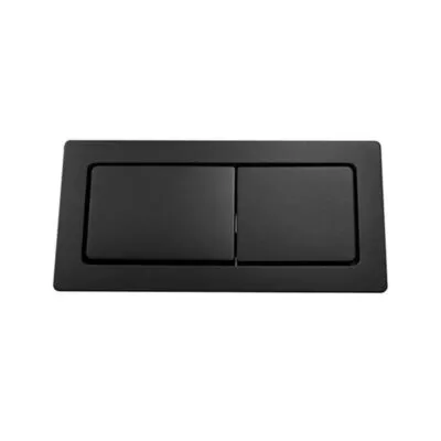 Matt Black Square Press Toilet Button