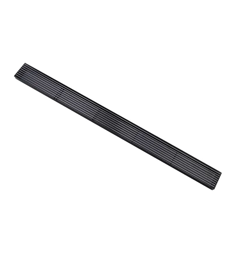 Linear Stainless Steel Matt Black Floor Grate 600mm to 1200mm