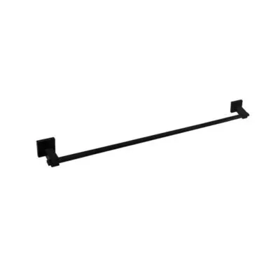 Lauren Single Towel Rail 780mm - Matt Black