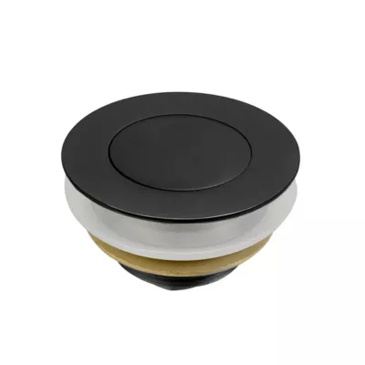 40mm Non Overflow Pop Up Bath Waste - Matt Black