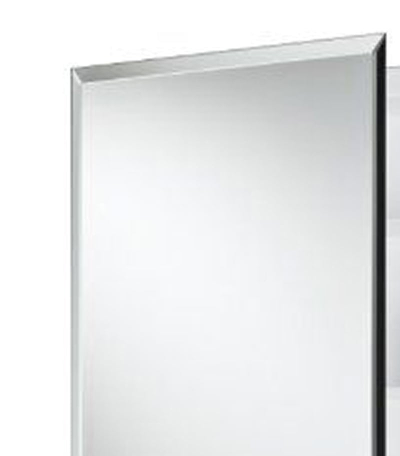 Bevel Edge MDF Gloss White 450mm X 720mm Shaving Cabinet