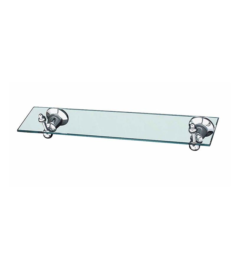 Noosa Chrome Glass Shelf