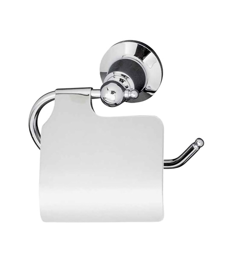 Noosa Chrome Toilet Roll Holder With Flap