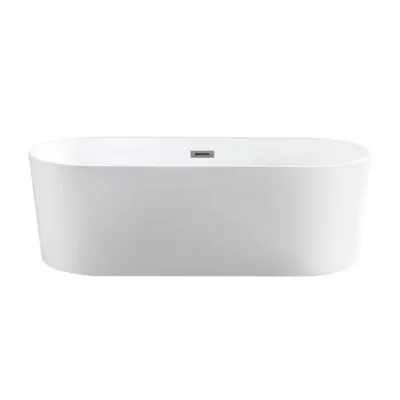 1300X710X550mm Olive Gloss White Freestanding Bathtub