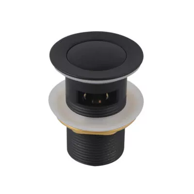 Aqua 32/40mm Pop Up Basin Waste With Overflow - Matt Black