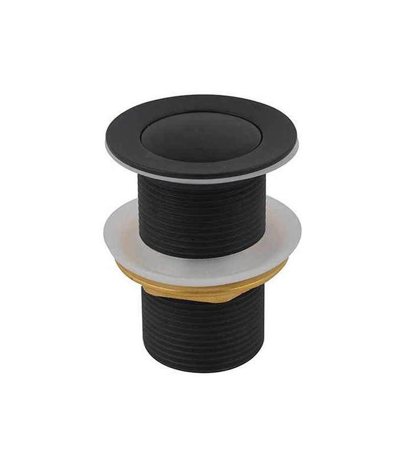 Aqua 32/40mm Pop Up Basin Waste With No Overflow - Matt Black