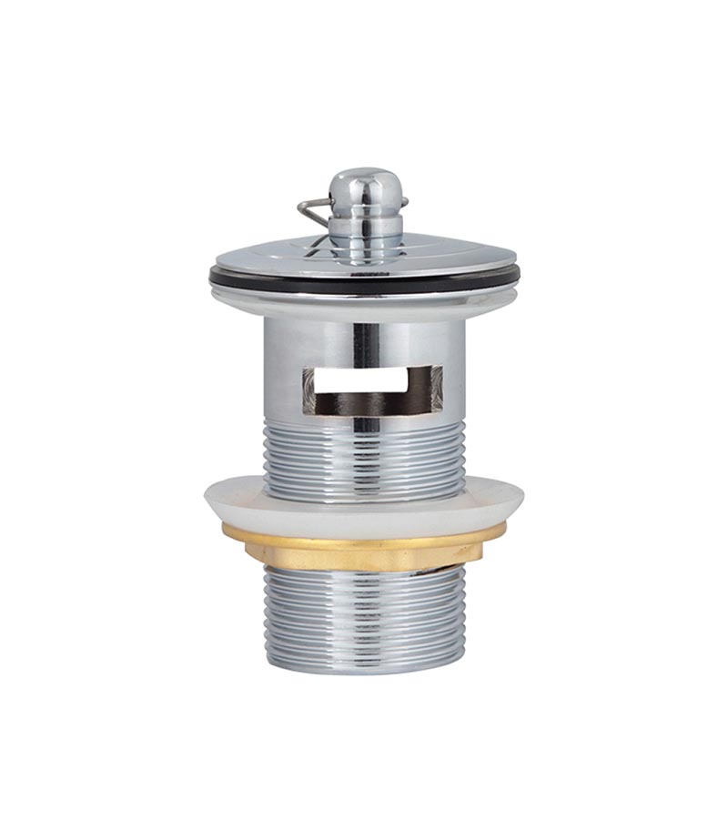 40mm Plug Waste With Overflow - Chrome