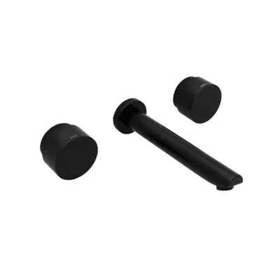 Loui Matt Black Bath Tap Set