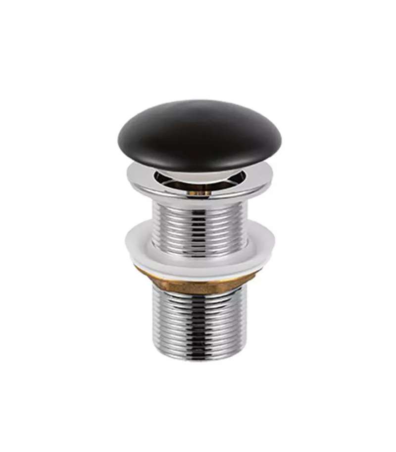 32mm Ceramic Top Pop Up Waste Non Overflow - Matt Black