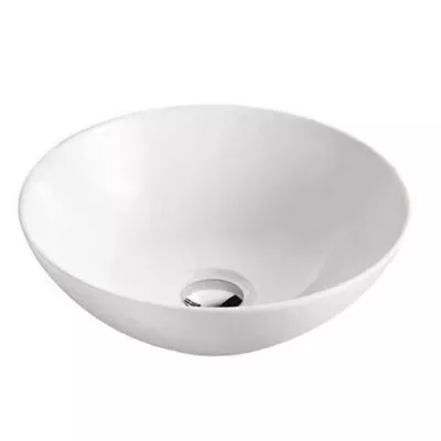Nova Gloss White Round Above Counter Ceramic Basin