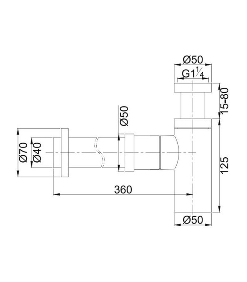 Reno Bottle Trap 40mm Specification