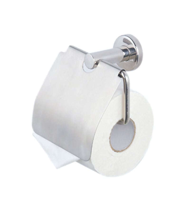 Elle Stainless Steel Toilet Roll Holder With Flap -1 SSB204