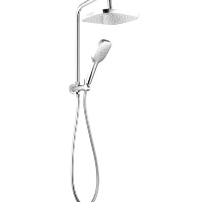 Huntingwood Self Cleaning Chrome Twin Shower No Rail